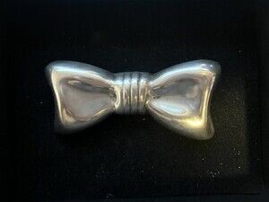 Vintage Sterling Silver Taxco Mexico 925 Bow Tie Brooch Pin Pendant